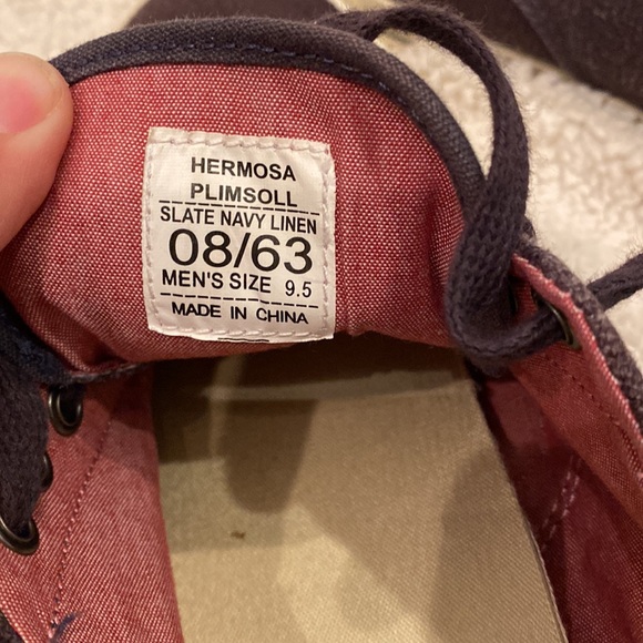 SeaVees Hermosa Plimsoll Slate Navy Linen - Picture 6 of 7
